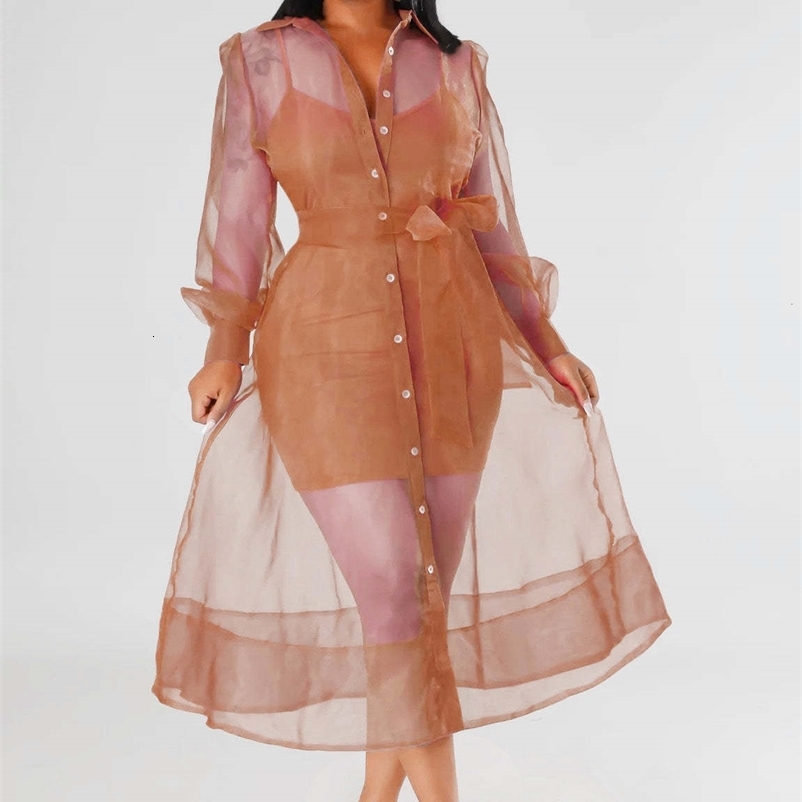 Casual Dresses Dress Sexy European and American Hip Dresses Fall Mesh Long Sleeve Suit Dress Fashion Temperament Fashion Women's Clothing 230331