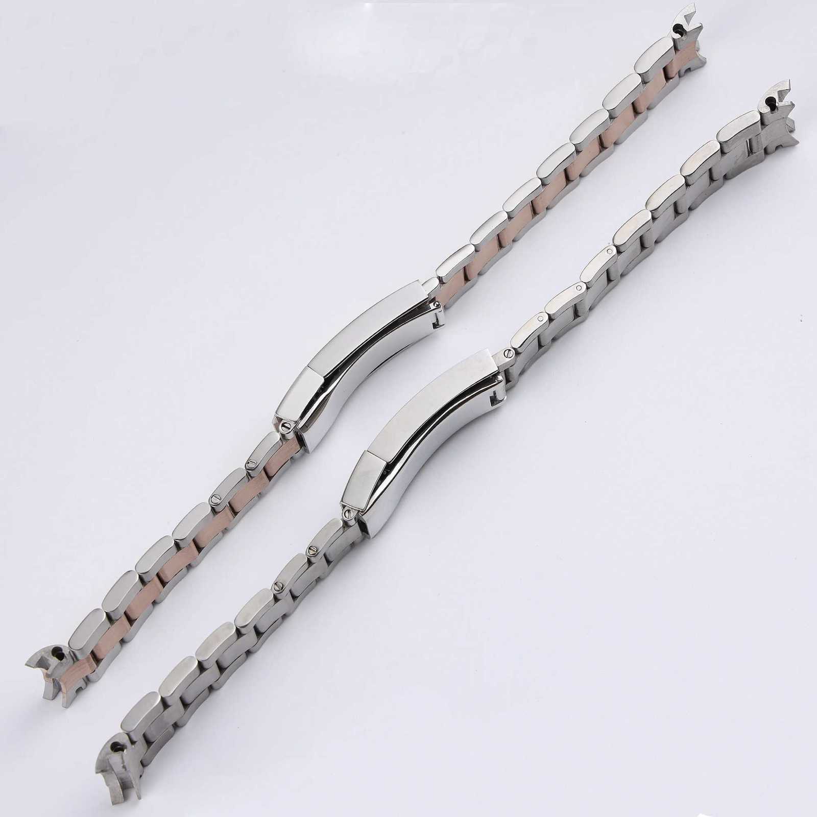 20 21mm silver gold black stainless steel watchband for Rolex Submariner GMT Daytona Metal Strap wrist bracelet deployment clasp Z250924