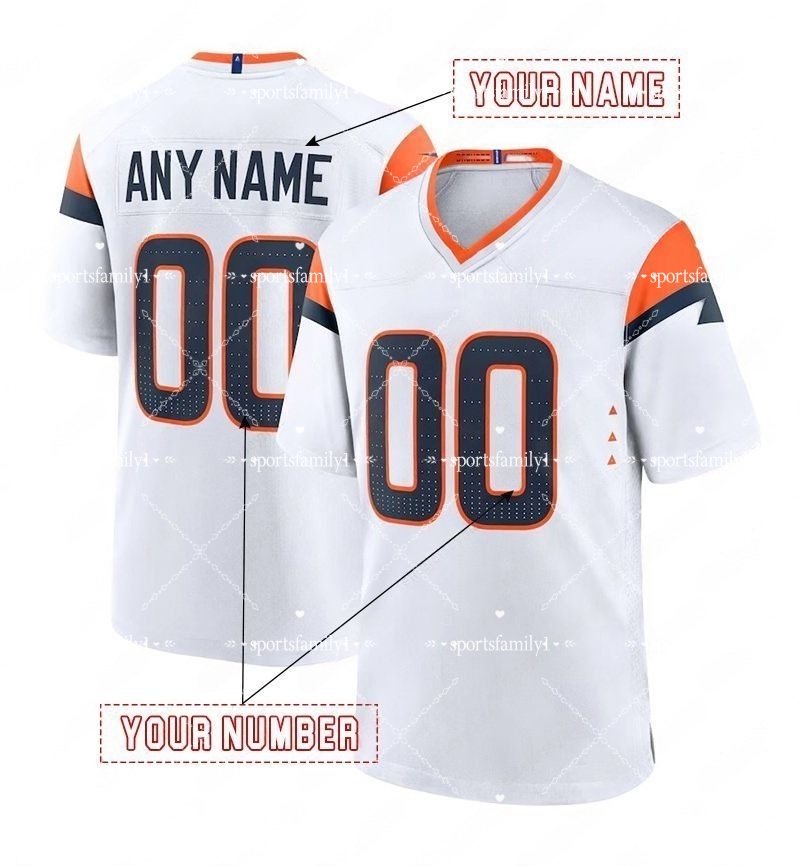 Customized jerseys 10 NIX Manning Football Jersey Patrick Surtain II Jahdae Barron Any Name Number Mens Womens Youth