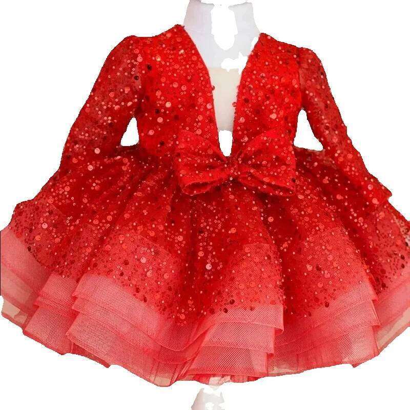 Wedding Dress Pink Flowers, Sparkling Princess Ball Dresses: Cute Fluffy Girl's Gown with Glitter and Butterfly Details for Parties J250625