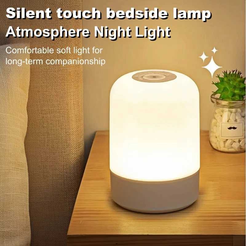 LED Night Lights 3 Colors Dimmable Touch Switch Table Lamp Portable Table Bedside Lamps for Bedroom Bedside Lighting Decoration C251115