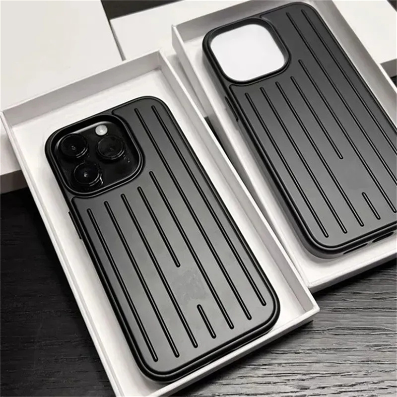 Top quality Suitcase iphone 17 pro max case Designer Fashion Phone Cases for Apple iPhone 16 Pro Max 15 14 Aluminum Alloy MagSafe Weave Back Cover Coque Funda Titanium