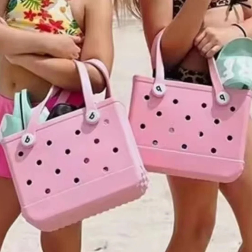 Mini Childrens Handbag EVA Waterproof Swimming Pool Picnic Storage Basket Womens Shopping Beach Jelly Bag 240926
