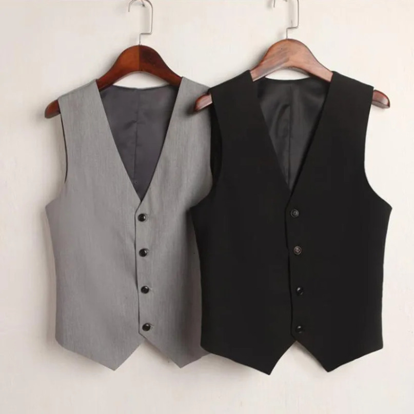 #0710 Summer VNeck Vest Women Thin Loose Waistcoat Single Breasted Sleeveless Blazer Female Slim Short Femme Buttons 240523