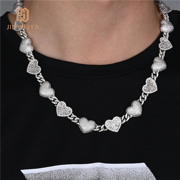 Popular Gold and Silver Plated Copper Iced Out New Men Plated Gold Necklace Hip Hop Style