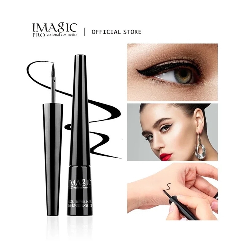 IMAGIC 1PCS Pro Eyeliner Waterproof Liquid Type Makeup Eye Liner Nature Long Lasting For Women Beauty Cosmetics 240709