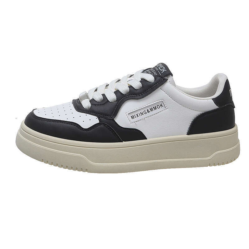 Korean Style Thick-Soled Height-Increasing White Sneakers for Women 2024 Autumn New Comfortable Lightweight Versatile Sports Casual Panda Board Shoes 