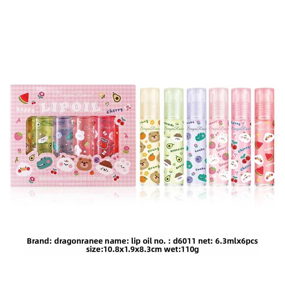 Roll On Lip Oil Hydrating Gloss Set Moisturizing Fruit Balm Waterproof Non Stick Transparent Shine Care Tint F250922