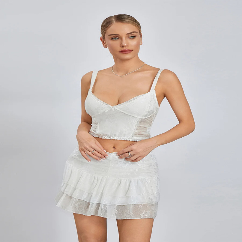 Womens 2 Piece Spring Ensemble Pink OffShoulder Crop Top and High Waisted Floral Maxi Skirt Set with Ruffles 250515