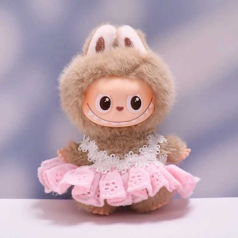 Suspender Skirt Dress Clothing For 10cm Labubu 40 Doll V4 Pendant Outfit Accessories Kids Gift Dress Up Toy Outfit Clothes Gift C250924