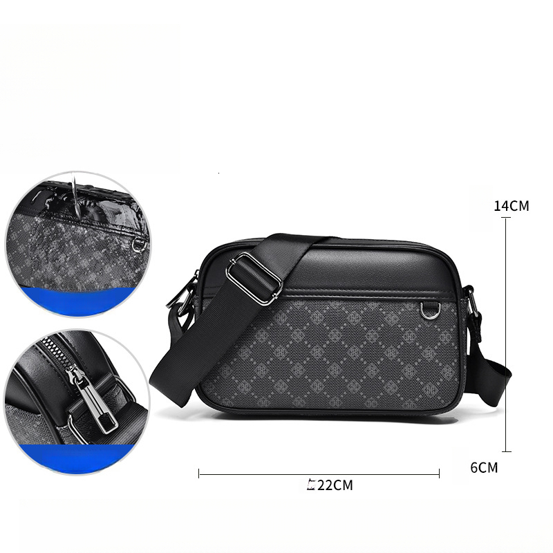 Guguo Designer Bag Commuting Men's Bag Printed Casual Travel Waterproof Men's Crossbody Luxury Bag Bag PVC Outdoor Lightweight Men's Po