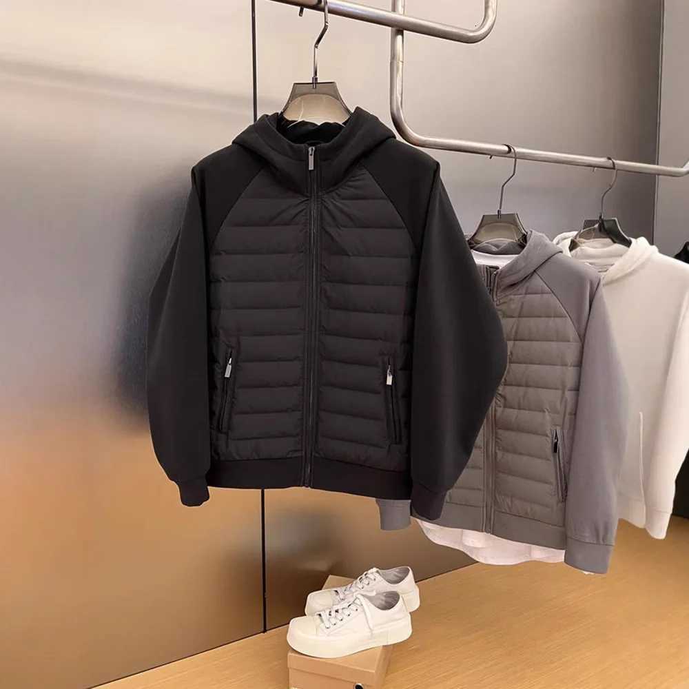 New Fashion Jacket Men Knit Baseball Collar Coat Autumn Winter Thin Warm Fleece Clothing Full Zip Sweater Cardigan JacketsXJ250924