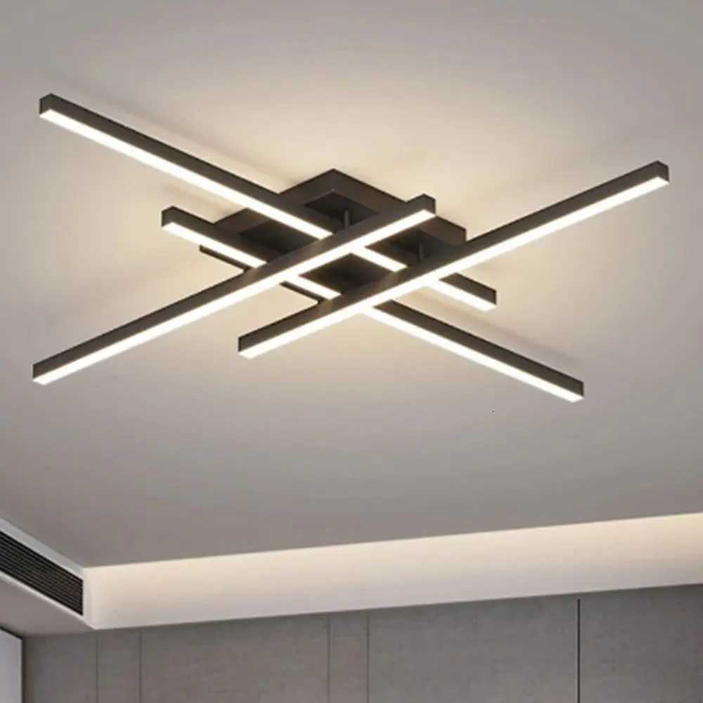 Modern Ceiling Light Minimalist Long Line LED 3050cm Lamps For Bedroom Living Room Hotel Study Indoor Lighting Illumination X250924