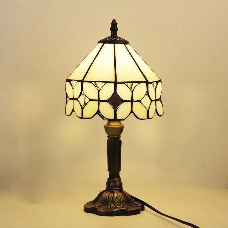 E27 Retro Baroque LED Table Lamps Mediterranean Vintage Stained Glass Bedroom Reading Cafe Bar Decor Desk Lights With EUUS Plug C251115