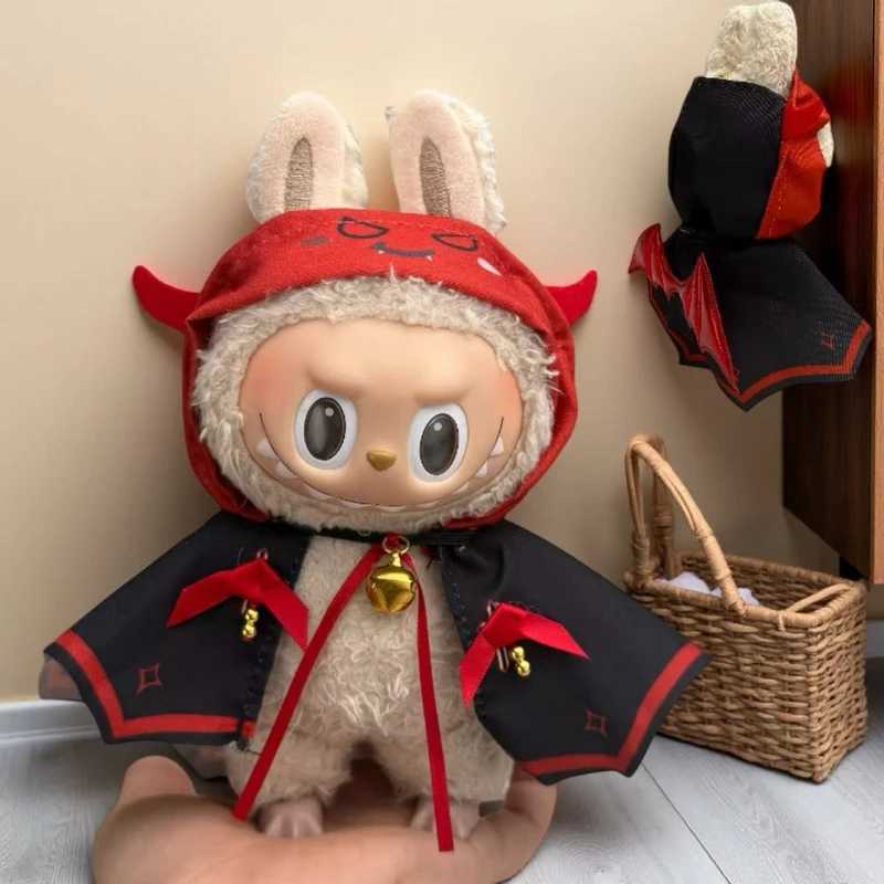Labubu Doll Halloween Little Devil Cloak for 17cm V1 V2 V3 Labubu Plush Doll Replacement Clothing Accessories Toy Birthday Gift C250924
