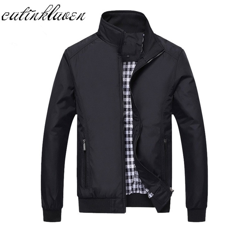 New Jacket Men Fashion Casual Loose Mens Jacket Sportswear Bomber Jacket Mens jackets men and Coats Plus Size M 5XL T200319