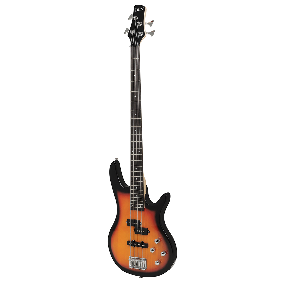 The Factory Sells IRIN P-04 Best Selling Plucked Plucked Maple Four String Electric Bass Guitar Sunset Black Border