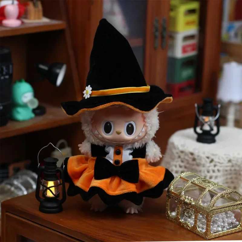30 Labubu Clothes Halloween Pumpkin Set Witch Costume Tarot Legend Outfit Spooky Party 1517cm Doll Accessories Christmas Gift C250924