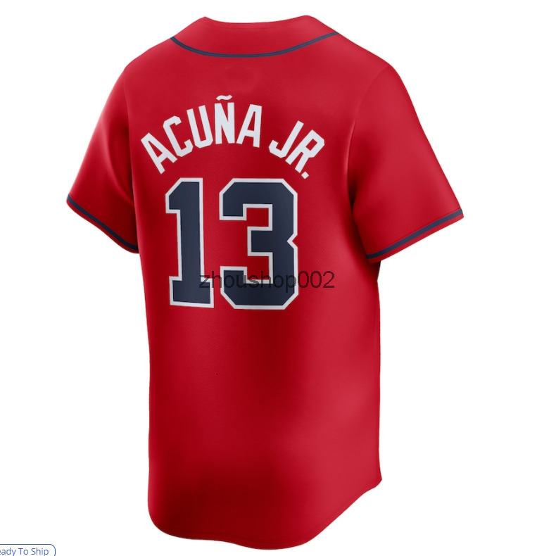 2025 Custom City Jersey 13 Ronald Acuna Jr 27 Austin Riley Matt Olson Harris II Spencer Strider Walle n Ozzie Albies Jones Rosario Baseball Jerseys