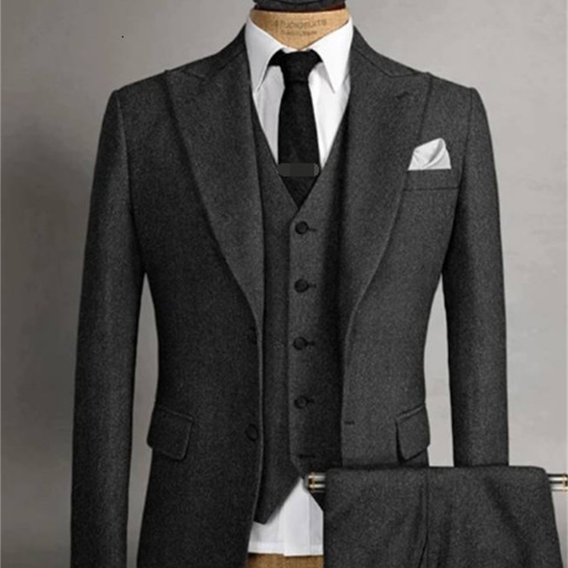 Men's Suits Blazers Latest Slim Fit Mens Suits Casual Custom Mens Business Formal Tuxedo Wedding Suits 3 Pieces Costume Homme Jacket Pants Vest 2