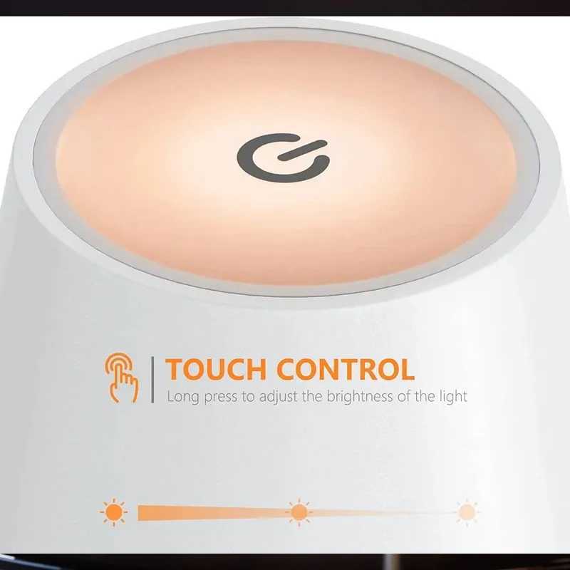 Rechargeable LED Table Lamp Touch Switch 3 Levels Dimmable Desk Lights Bar Club Dinner Creative Decorative Ambient Lighting C251115