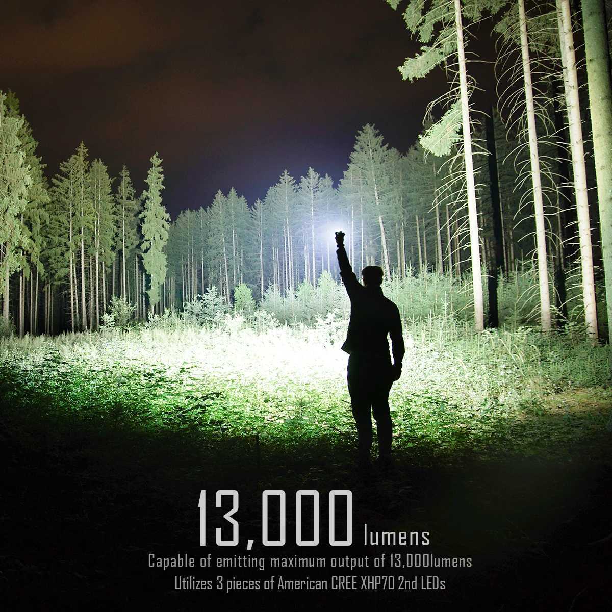 IMALENT MS03 EDC Flashlight 13000 Lumens Rechargeable Handheld Torch for Adventure Mountain Climbing Outdoor Exploration J250924