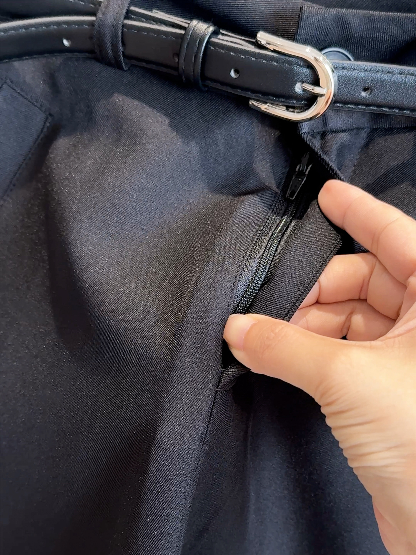 SL140 New elegant slim drape mid-length skirt