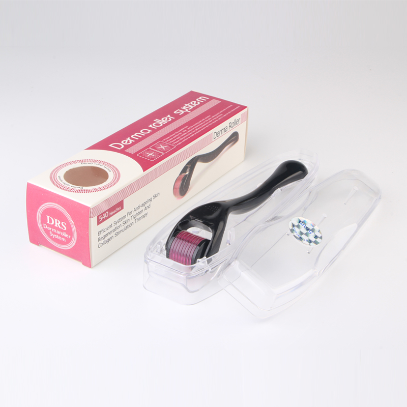 Mezoroller Beard Derma Roller DRS 540 Needles Microneedling for Hair Re- Growth Skin Care Microneedle MTS Micro Needle Roller