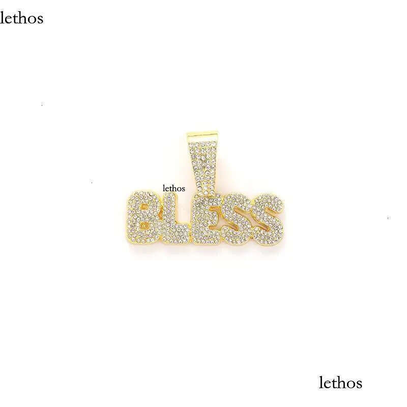 DHcollections Gold Plated Alloy Cuban Chain Hip - Hop Pendant Necklace bb