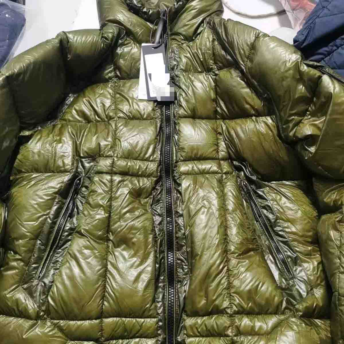 Mens parka classic glasses fashion company thick white duck down jacket