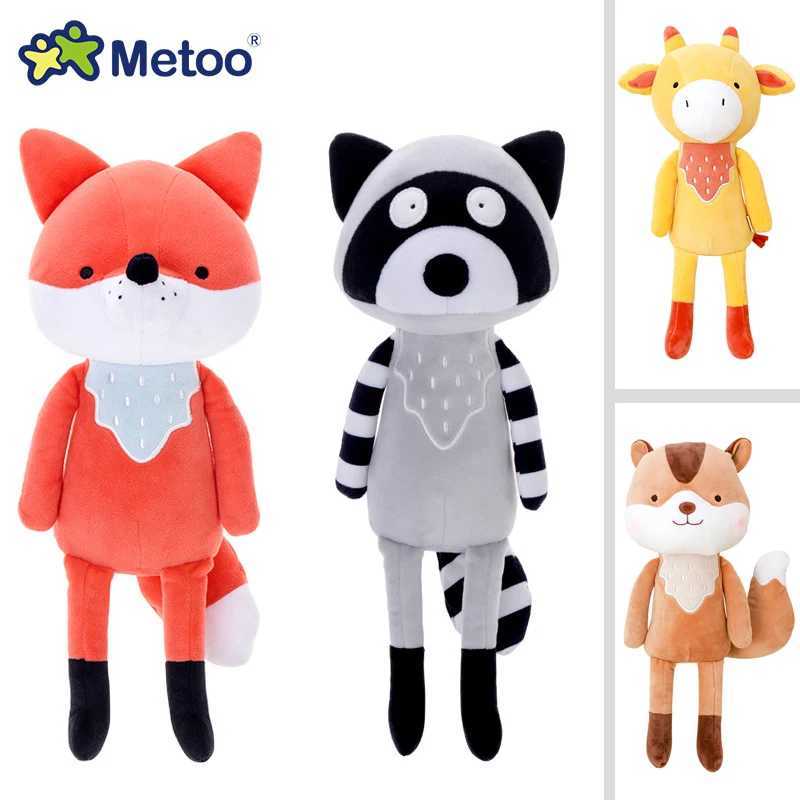 Cute Stuffed Animal Toys Soft Fox Raccoon Squirrel Giraffe Plushies Children Birthday Gift Room Decor Plush Metoo Doll C250925