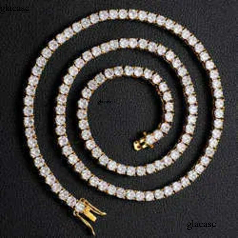 Pendant Necklaces Designer Jewelry Dropshipping Local US Stock Sterling Sier VVS Moissanite Dia Cluster Tennis Chain Necklace For Women