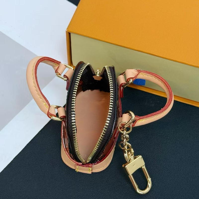 Wireless Headphones Mini Transparent Cherry Micro Almas Bag Charm Letter Keychain Wallet Keyring Designer Earphones Purse Pendant Waist Bag Burger Coi