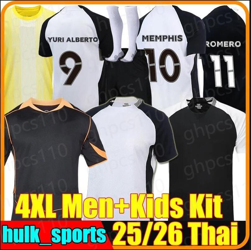 2025 2026 corinthias jersey 25 26 de futbol YURI ALBERTO GUSTAVO GIULIANO GARRO CAETANO WESLEY CASSIO PAULINHO Memphis Timao Soccer Jerseys CorinthiansS
