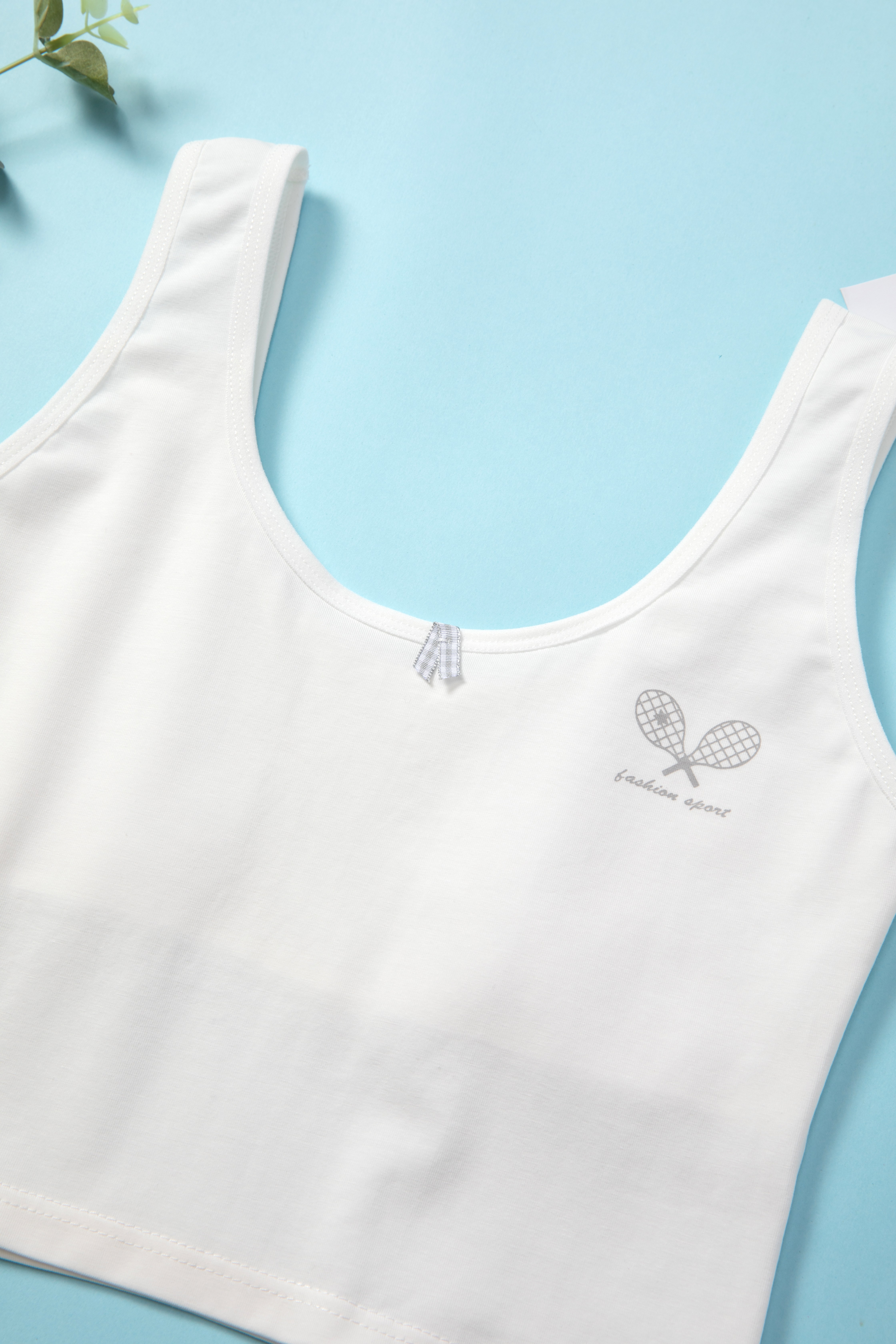 Lightweight Teenage Bra for Developmental Stage Pure Cotton Tank Top for girls