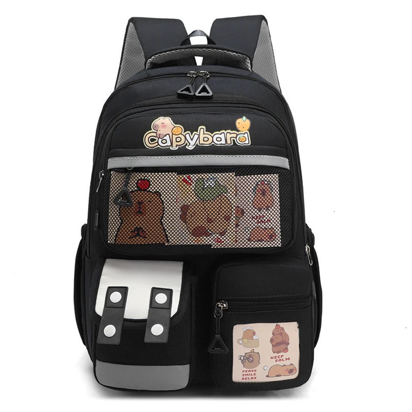 Cute Capybara Backpack School Backpack Kawaii Backpack Aesthetic Backpack for Kids Boys Girls 250514