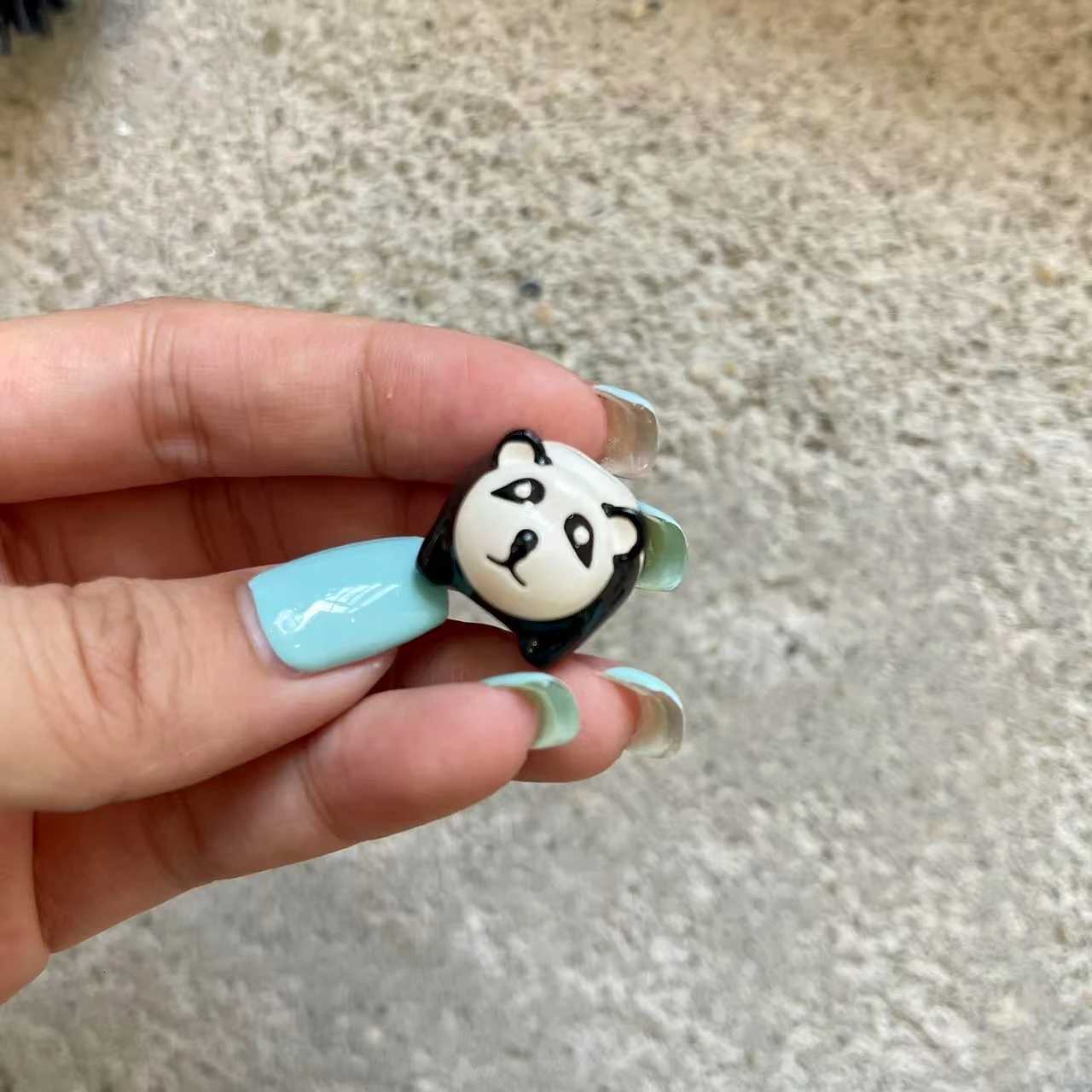 Cute Leather Keychain DIY Kit Beaded Car Ornament Lage Tag Purse Charm Handmade Set Y250925v