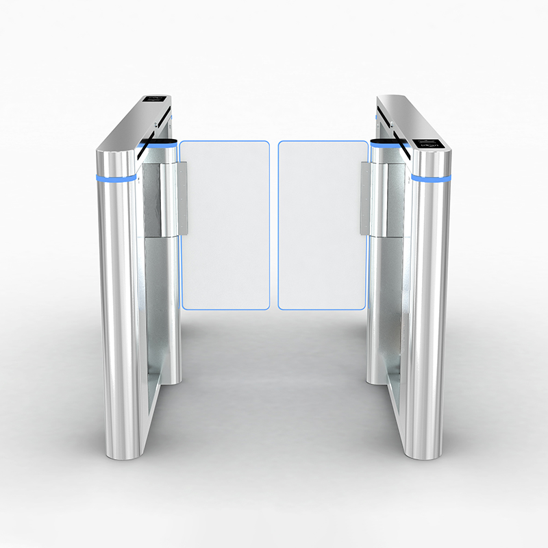 Intelligent Single/Dual-Channel Speed Gate for Pedestrian Access Control System - Baked Paint & Electroplated Stainless Steel Technology Turnstile-NO0