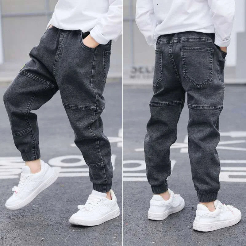 Kids Skinny Jeans Boys Denim Clothing Bottoms Casual Trousers Children Clothes Pants Garments Jeans 4-11 Years 250515
