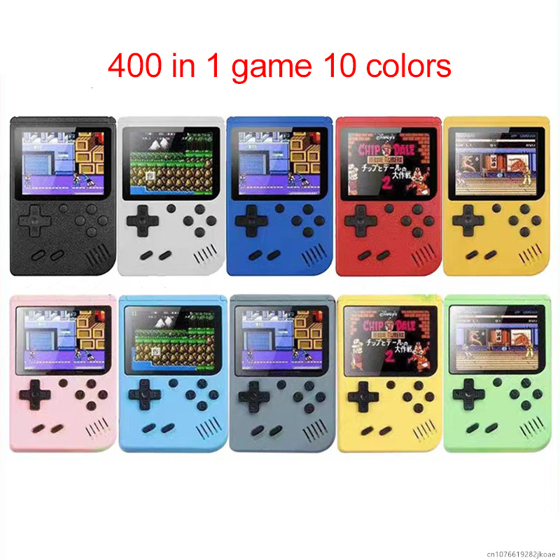 Wholesale holesale Retro 400 in 1 Game Console 8 Bit Mini Portable Handheld video Game Players Color LCD Screen Kids Gift