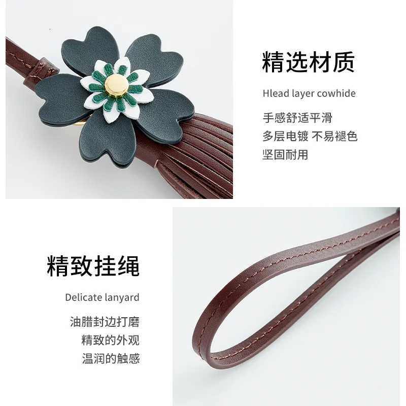 Tassel wer leather bag charm for wen bag cowhide exquisite versatile highend hanging rope bag accories Y250925