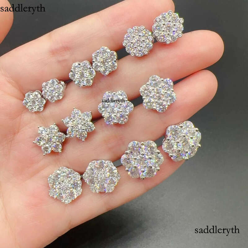 Madonna Fashion Dia Jewelry vvs Moissanite Sterg Sliver Women GRA Certificate Earrings 39