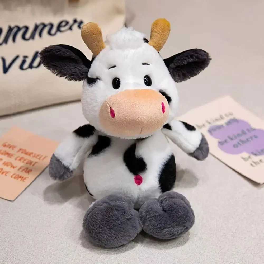 Soothing Toy Animal Cattle Animal Plush Doll Stuffed Cow Bull Fluffy Milk Cow Plush Doll 25cm Soft Cow Plush Toy Home Decor C250925