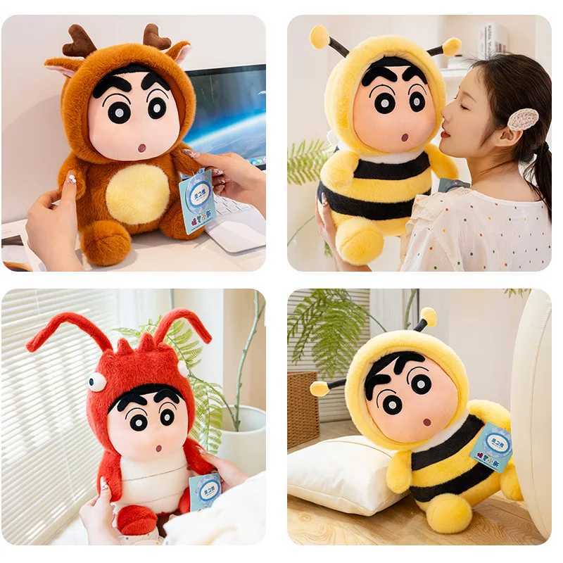 Cartoon Crayon Shin Chan Cosplay Bee Lobster Deer Plush Toy Kawaii Stuffed Figure Plushies Soft Pillow Sofa Bed Home Decor Girl C250925