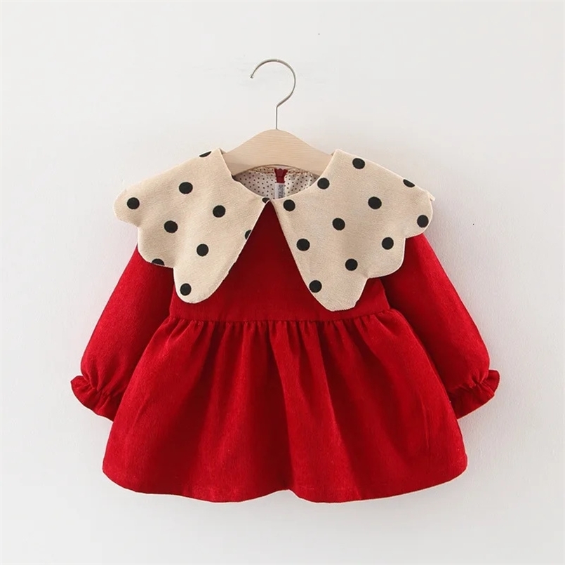 born baby girls clothes spring outfits polka dot dress for toddler girls baby clothing 1st birthday party tutu dresses dress 241111