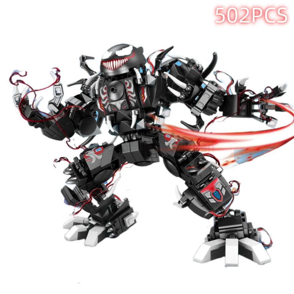 Disney Building Blocks Mini Model Figures Compatible Spiderman Iron Man Venom Captain Hawk Deadpool Technic Armor City Gift Toys H250925