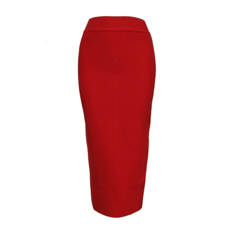 Long Skirts Womens Summer Sexy Bandage Pencil Skirt Woman Clothes Plus Size Fashion Harajuku Vintage Elastic Ladies Skirts 210309