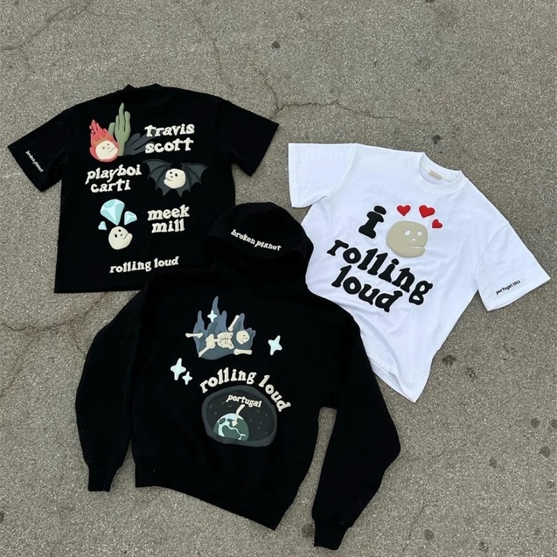 Hip Hop 3D Foam Graphic Print T Shirt men Oversized T-shirt Y2k Harajuku Casual Loose Gothic Short Sleeve Tops Streetwear 240429