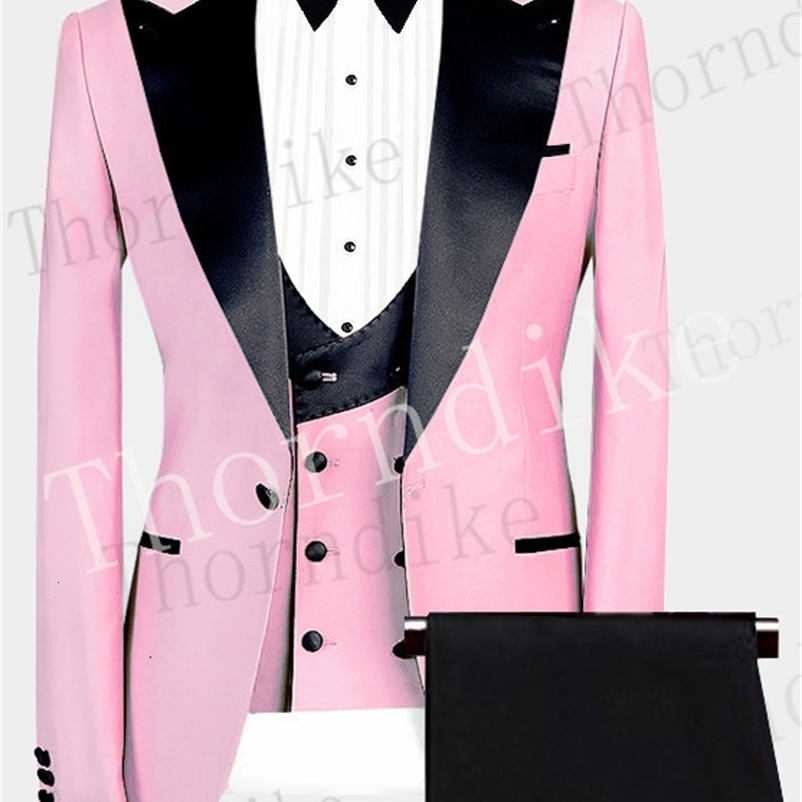Men's Suits Blazers Thorndike 3 Pieces Peaked Lapel Fit Business Regular Prom Tuxedos For Wedding BlazerPantsVest 221128