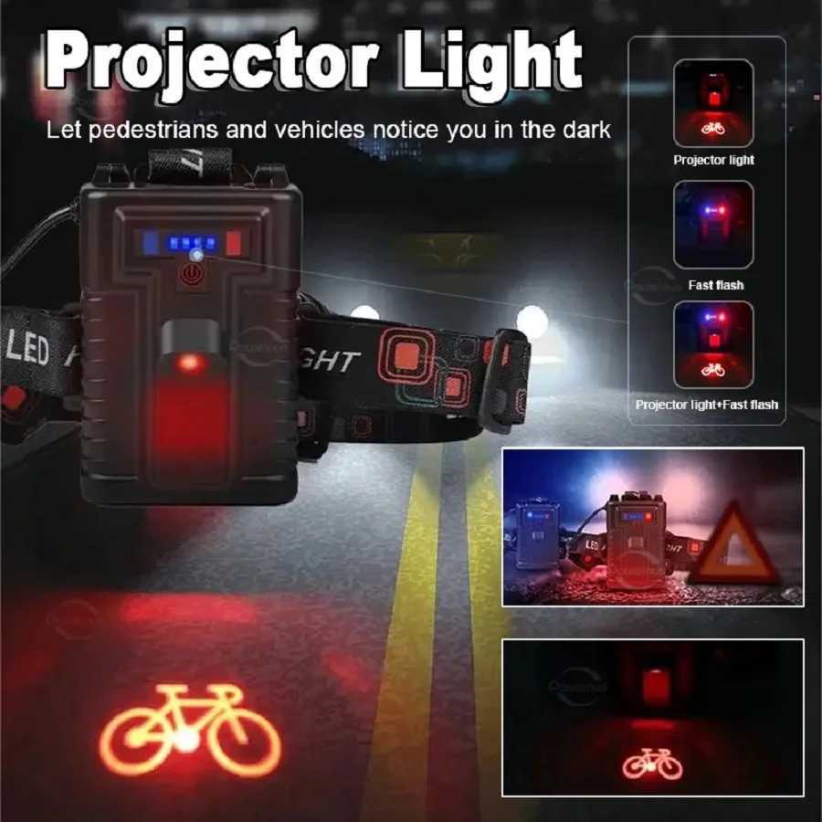 28000000LM Ultra Powerful LED Headlamp 4000M Rechargeable Headlight 18650 High Power Head Flashlight 15H Fishing Head Lantern J250925